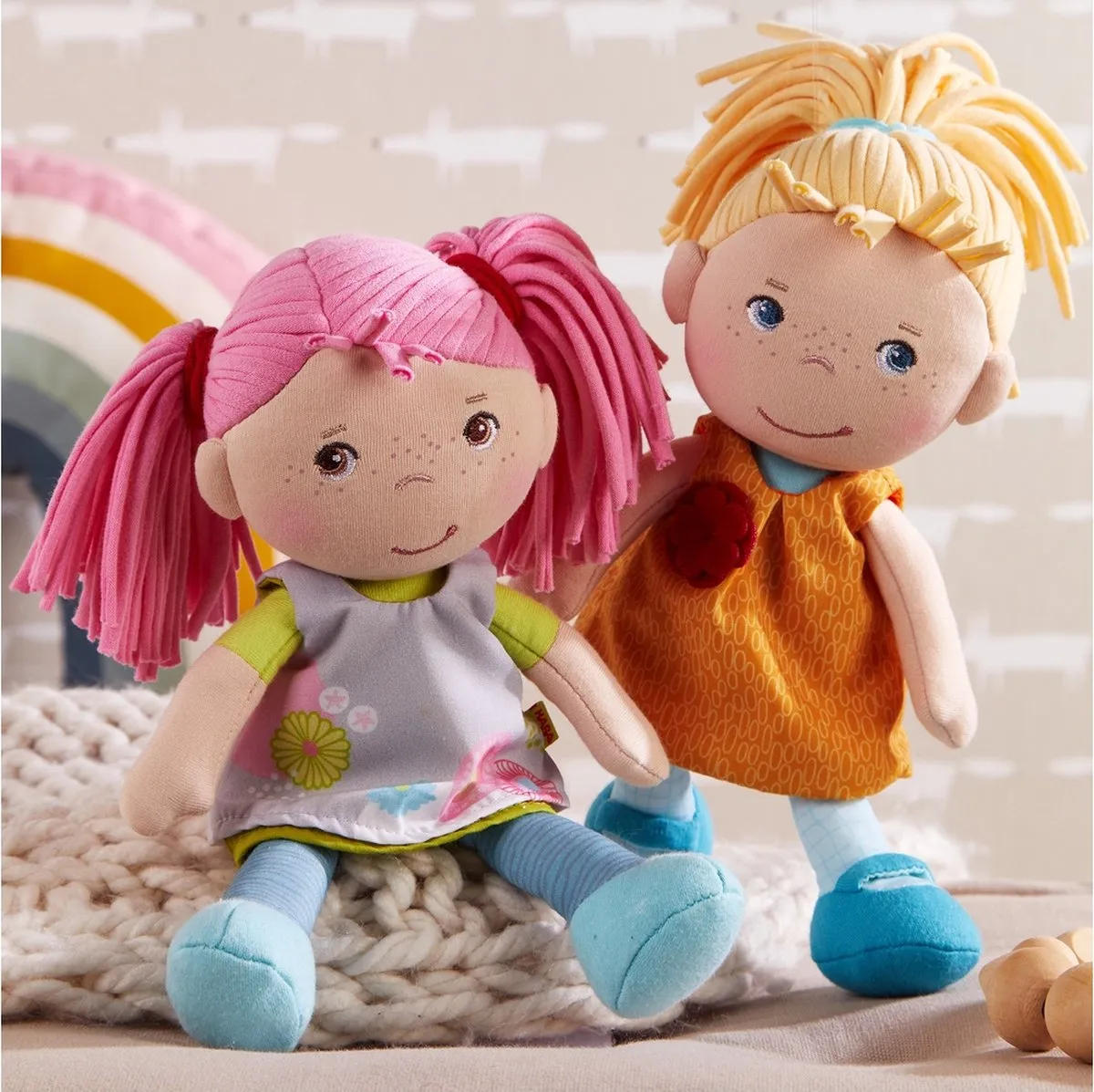 Haba Beatrice Knuffelpop 20cm - Multicolor - afbeelding 6 van 6