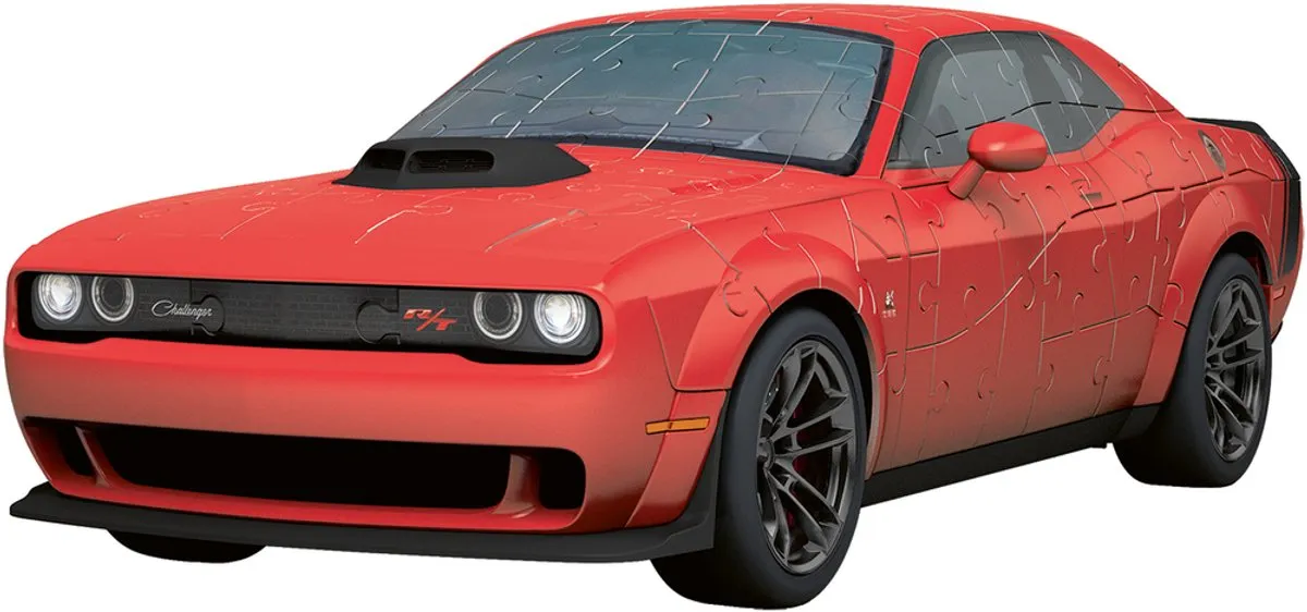 Ravensburger Iconics Dodge Challenger R/T Scat Pack Widebody 3D Puzzel - 108 Stukjes - afbeelding 6 van 6