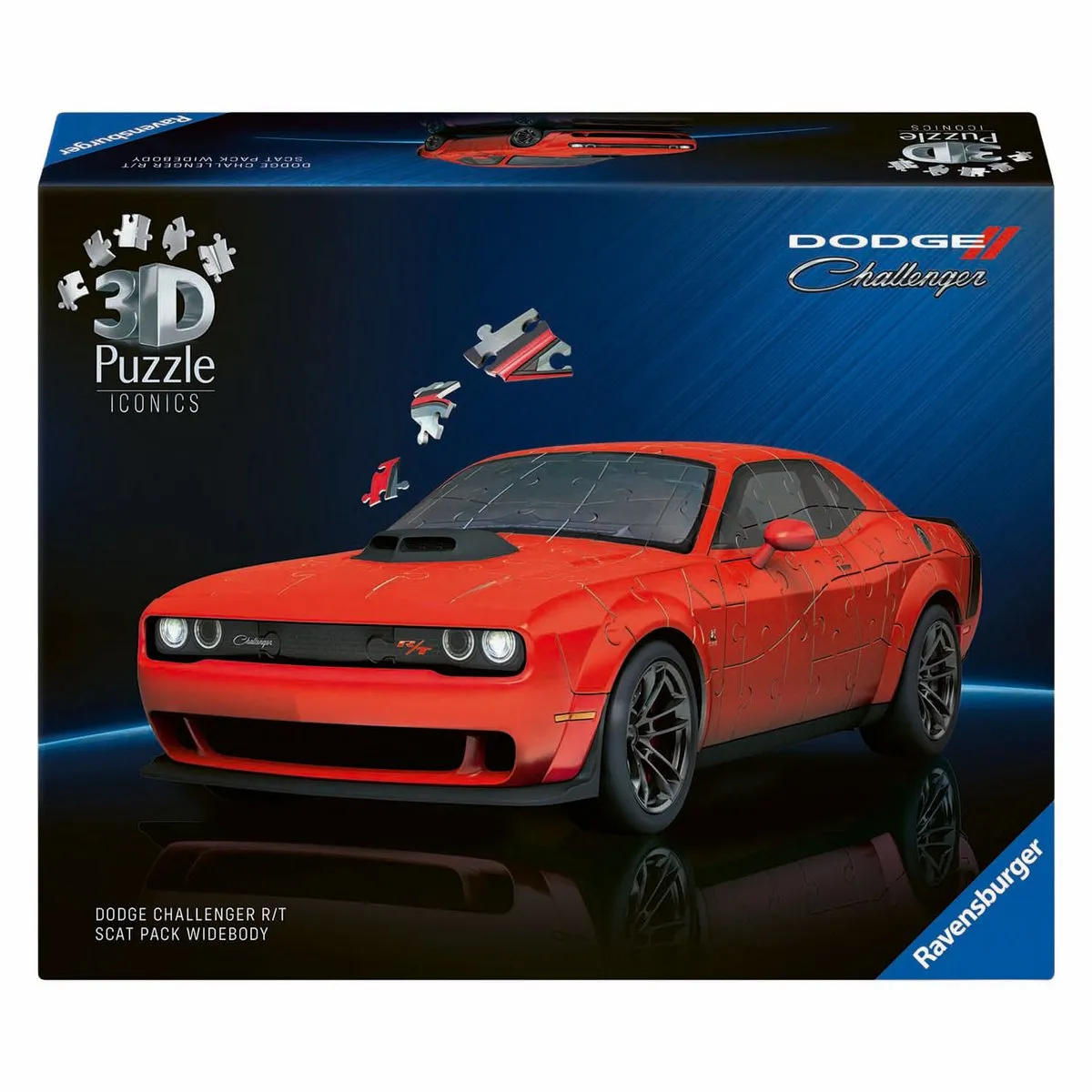 Ravensburger Iconics Dodge Challenger R/T Scat Pack Widebody 3D Puzzel - 108 Stukjes