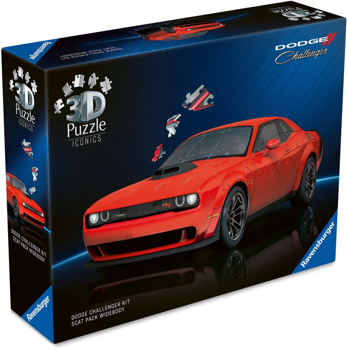 Ravensburger Iconics Dodge Challenger R/T Scat Pack Widebody 3D Puzzel - 108 Stukjes