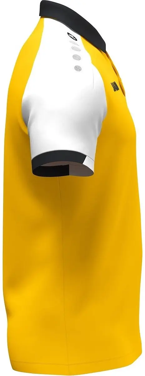 JAKO Dynamic Polo Heren - Geel/Wit/Zwart - 3XL