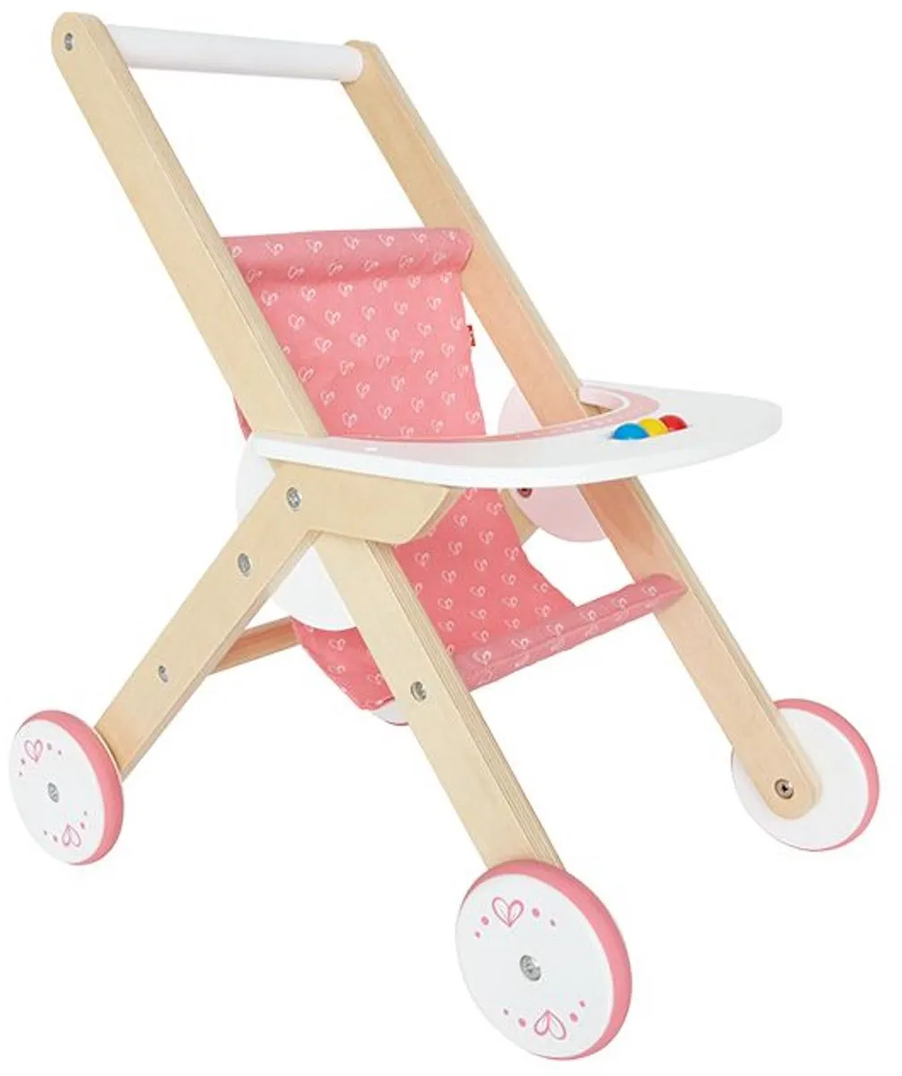 Hape Poppenwagen - Geel