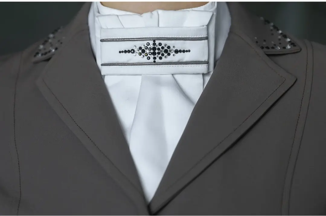 QUUR Plastron Qisabeau - Zwart-zilver - afbeelding 2 van 4