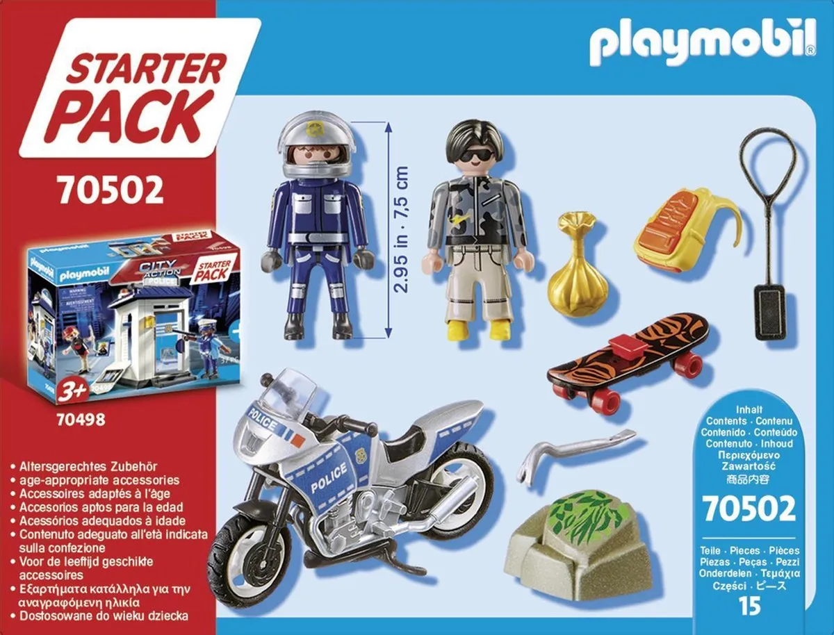 Playmobil City Action Starterpack Politie Uitbreidingsset 70502 - Multicolor - afbeelding 6 van 6
