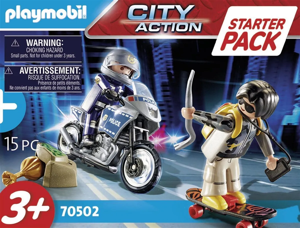 Playmobil City Action Starterpack Politie Uitbreidingsset 70502 - Multicolor