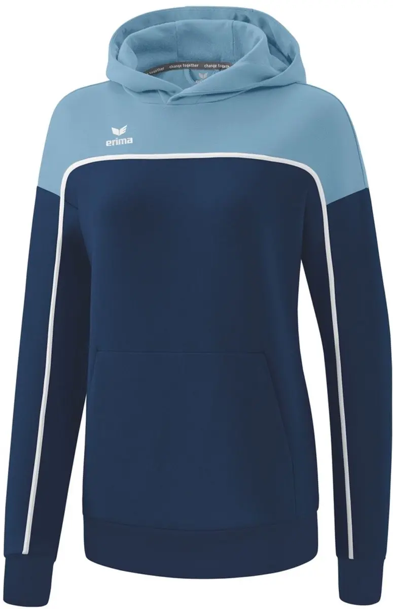 Erima Change Sweatshirt Dames - Wit/Faded Denim/New Navy - 36