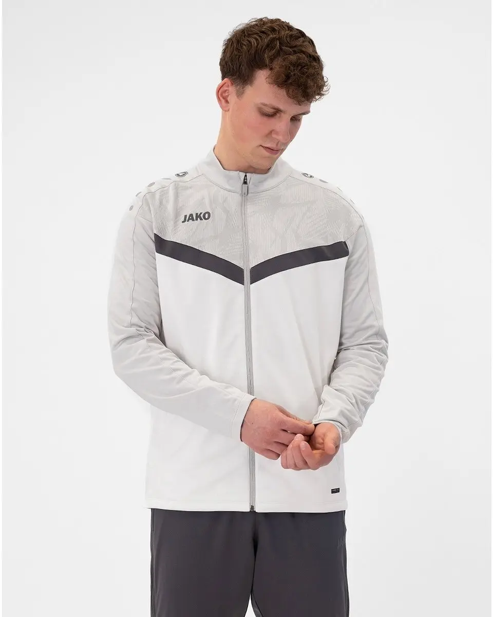 Jako Iconic Polyestervest Heren XL - Wit/Zachtgrijs