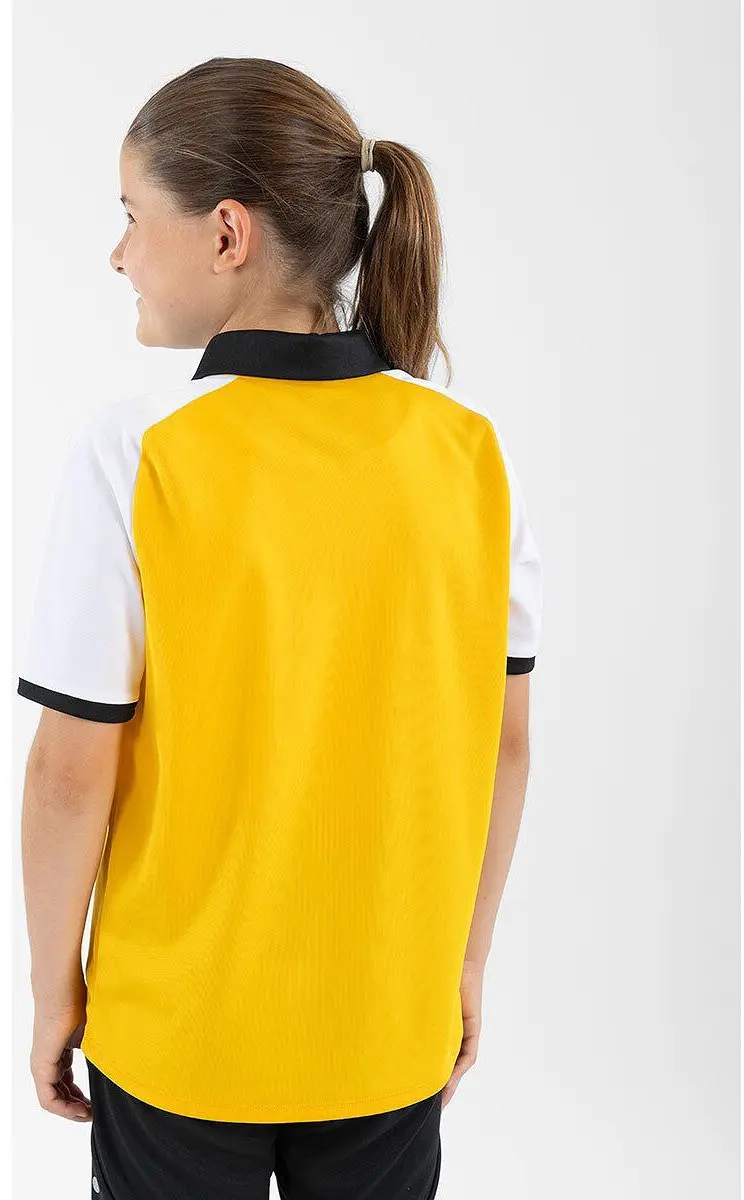 Jako Dynamic Polo Kinderen 152 - Geel/Wit/Zwart