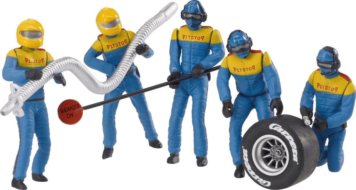 Carrera CAR20021132 Mechanisch Team - 5 Figuren - Multi