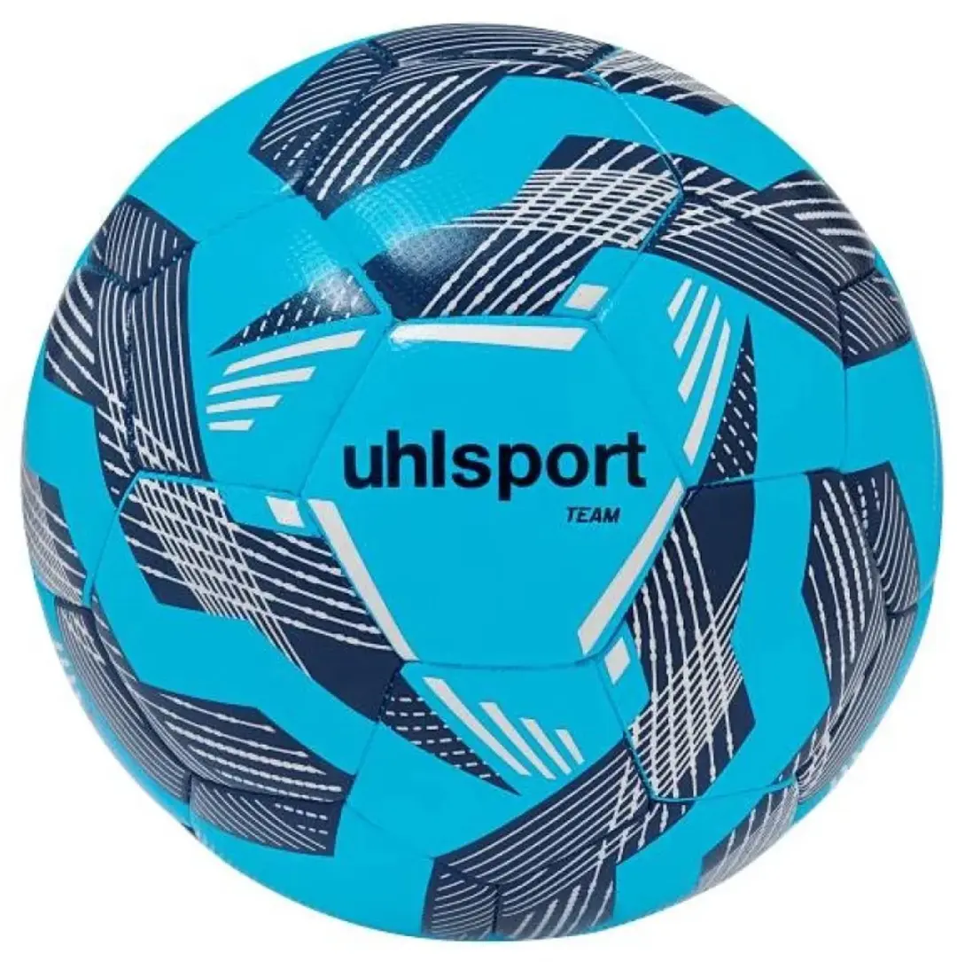 Uhlsport Team Trainingsbal Maat 3 - Wit/Marine/IJsblauw