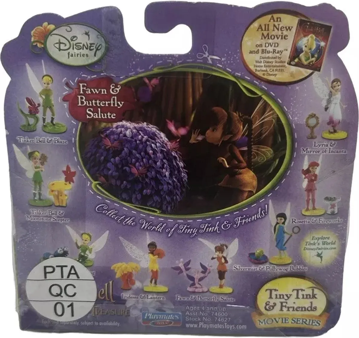 Disney Tiny Tink & Friends Fawn & Butterfly Salute Lost Treasure - 2009 - Multi