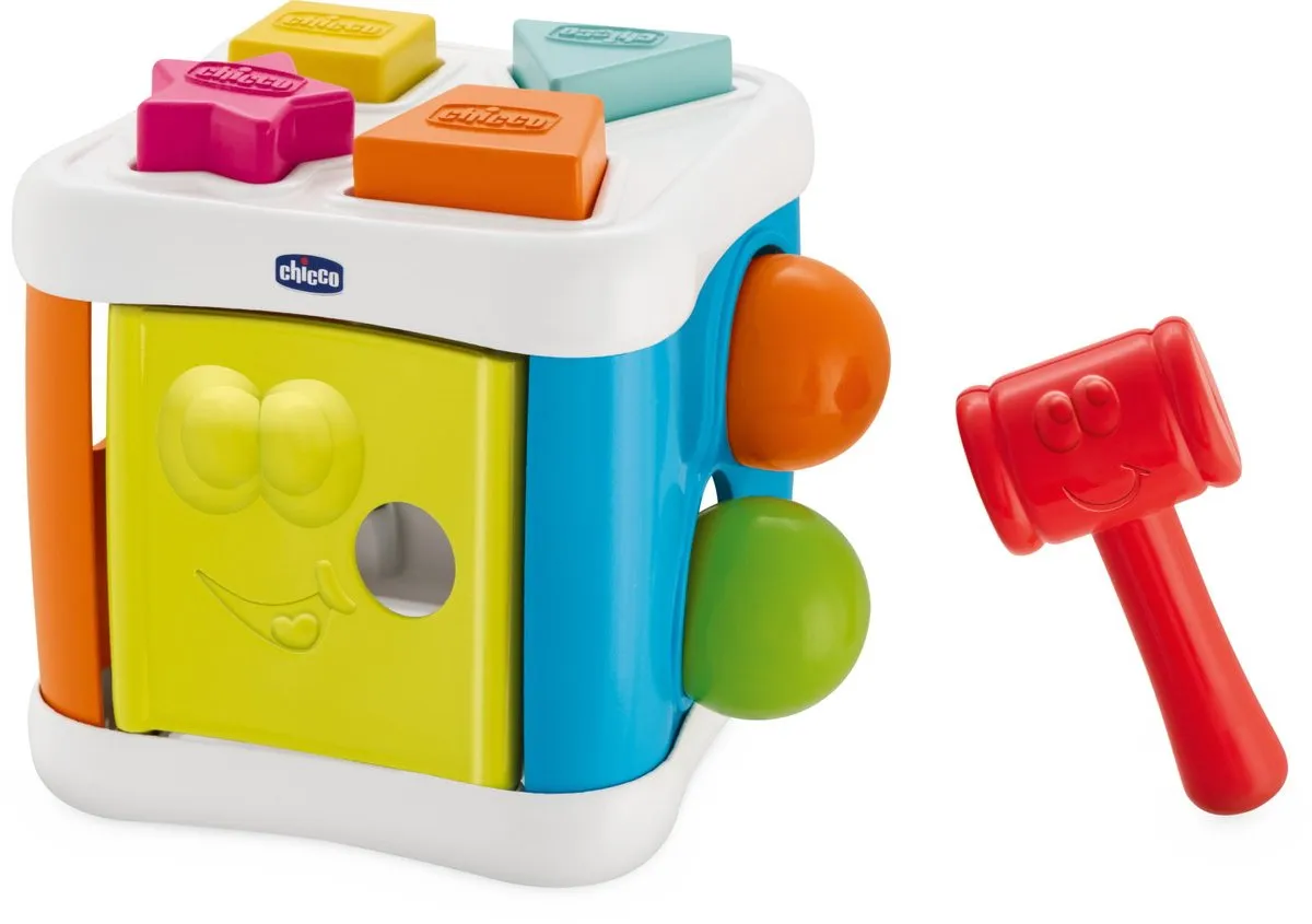Chicco 2-in-1 Sort & Beat Cube - Meerkleurig