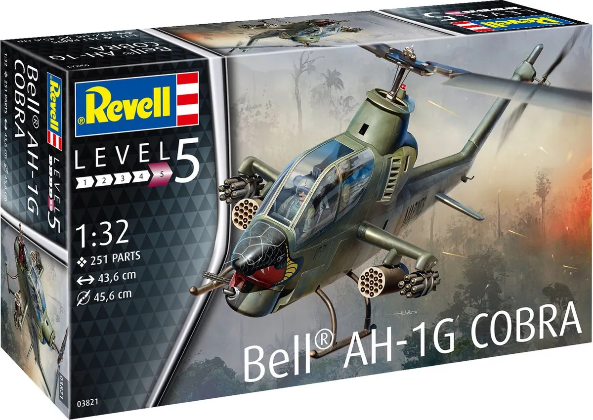 Revell 03821 Bell AH-1G Cobra Heli Modelbouwpakket