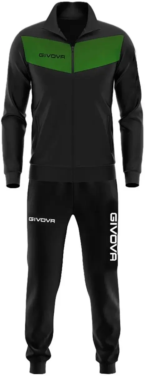 Givova Visa Triacetato Sportset - Zwart/Groen S
