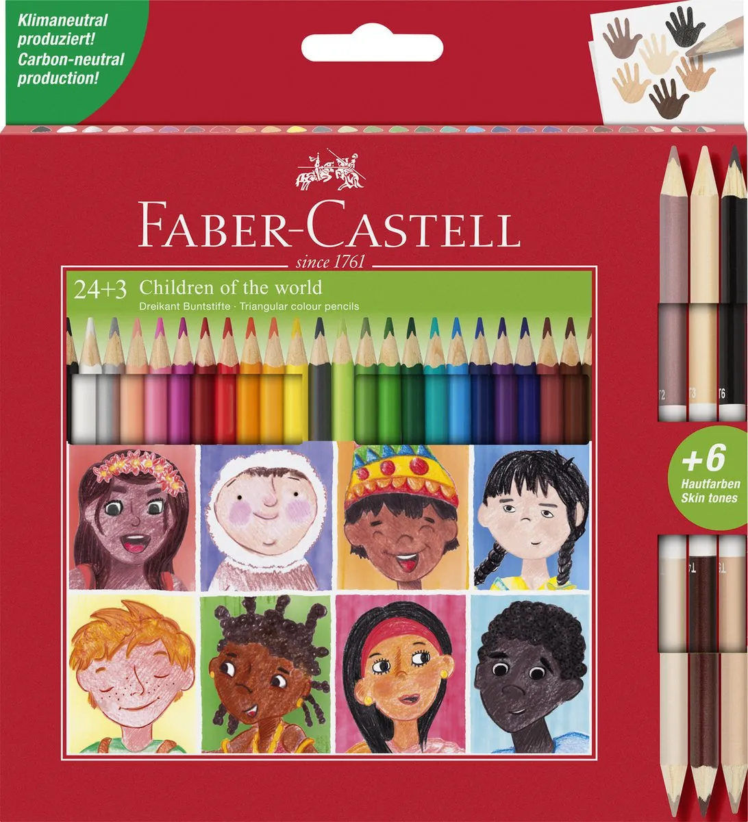 Faber-Castell Children of the World Kleurpotloden 27 Stuks
