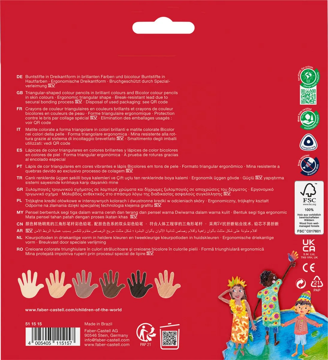 Faber-Castell Children of the World Kleurpotloden 27 Stuks - FC-511515