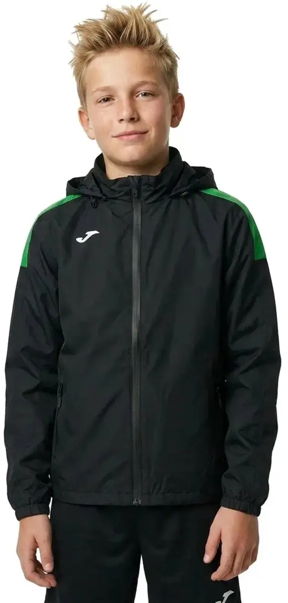 Joma Trivor Jas 122cm - Zwart/Green Fluor
