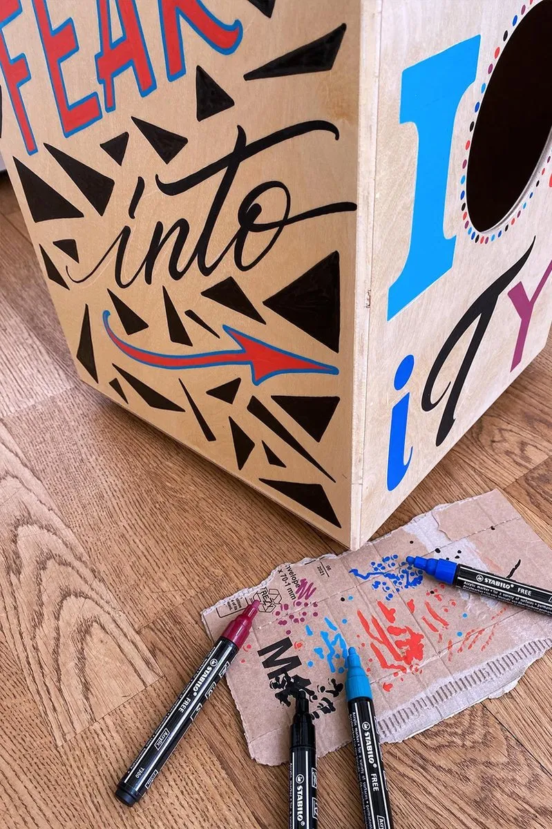 STABILO Free Acryl Marker T300 - 5 Stuks - Oranje
