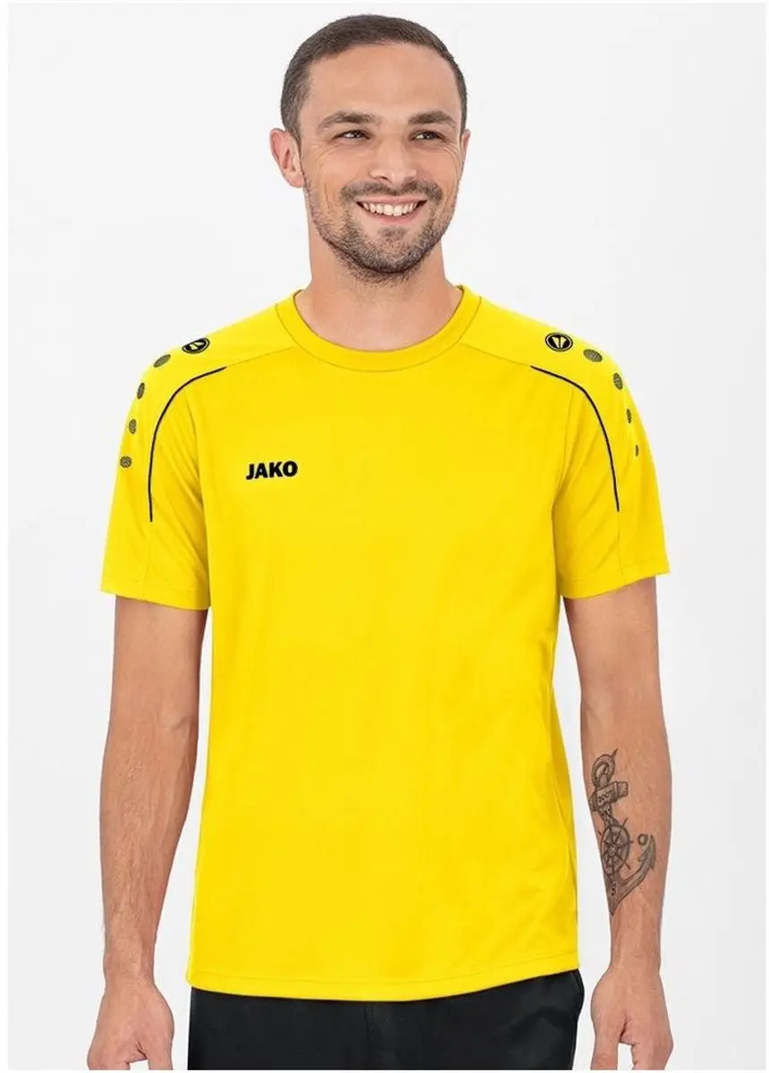 JAKO Classico T-Shirt Heren - Geel - Maat M