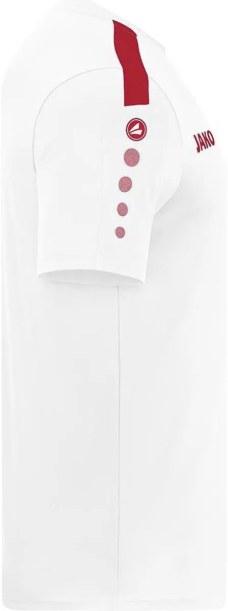 JAKO Power Shirt Korte Mouw Kinderen 152 - Rood/Wit