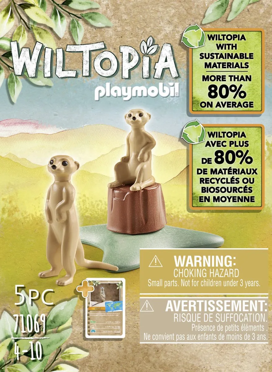 Playmobil Wiltopia Stokstaartje 71069 - Multicolor - afbeelding 6 van 6