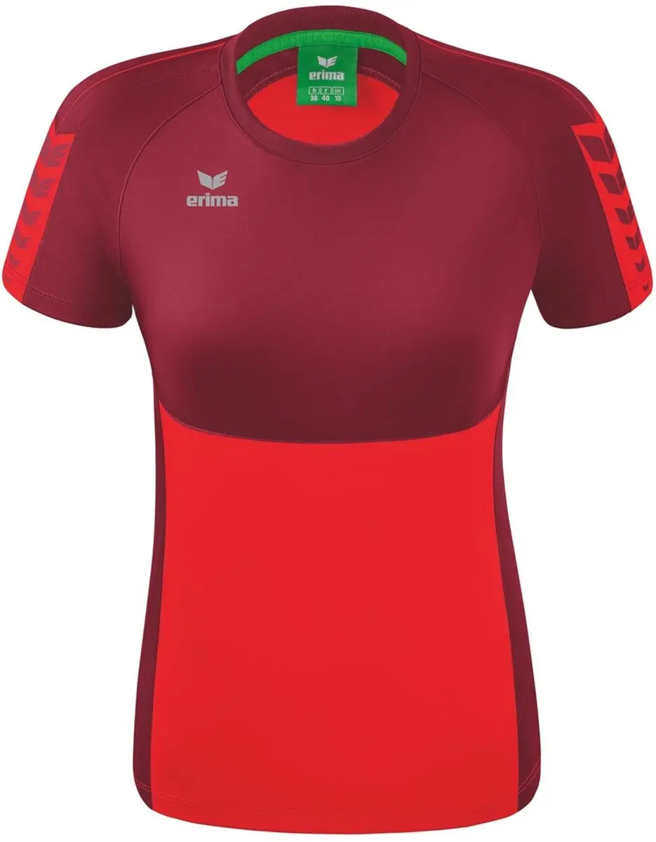 Erima Six Wings T-Shirt Dames - Bordeaux