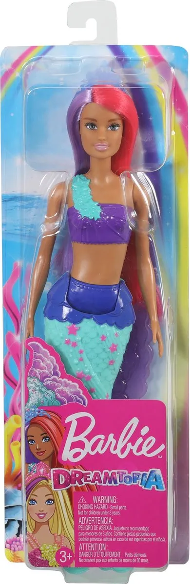 Barbie Dreamtopia Zeemeermin - Roze & Paarse Haren GJK07/GJK09 - afbeelding 6 van 6
