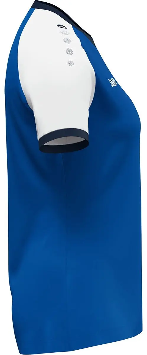 JAKO Dynamic Shirt Korte Mouw Dames S - Royal/Wit/Marine