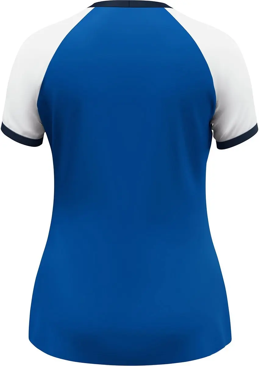 JAKO Dynamic Shirt Korte Mouw Dames S - Royal/Wit/Marine