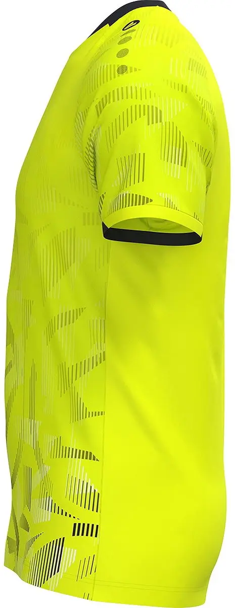 Jako Sonic Shirt Korte Mouw Heren - Fluogeel/Zwart/Wit S