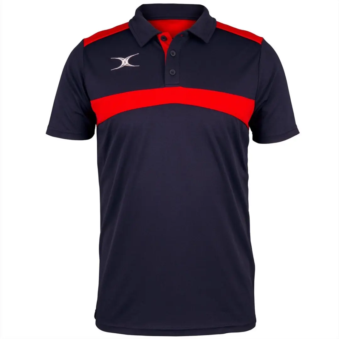 Gilbert Photon Polo Jnr Donker Navy / Rood
