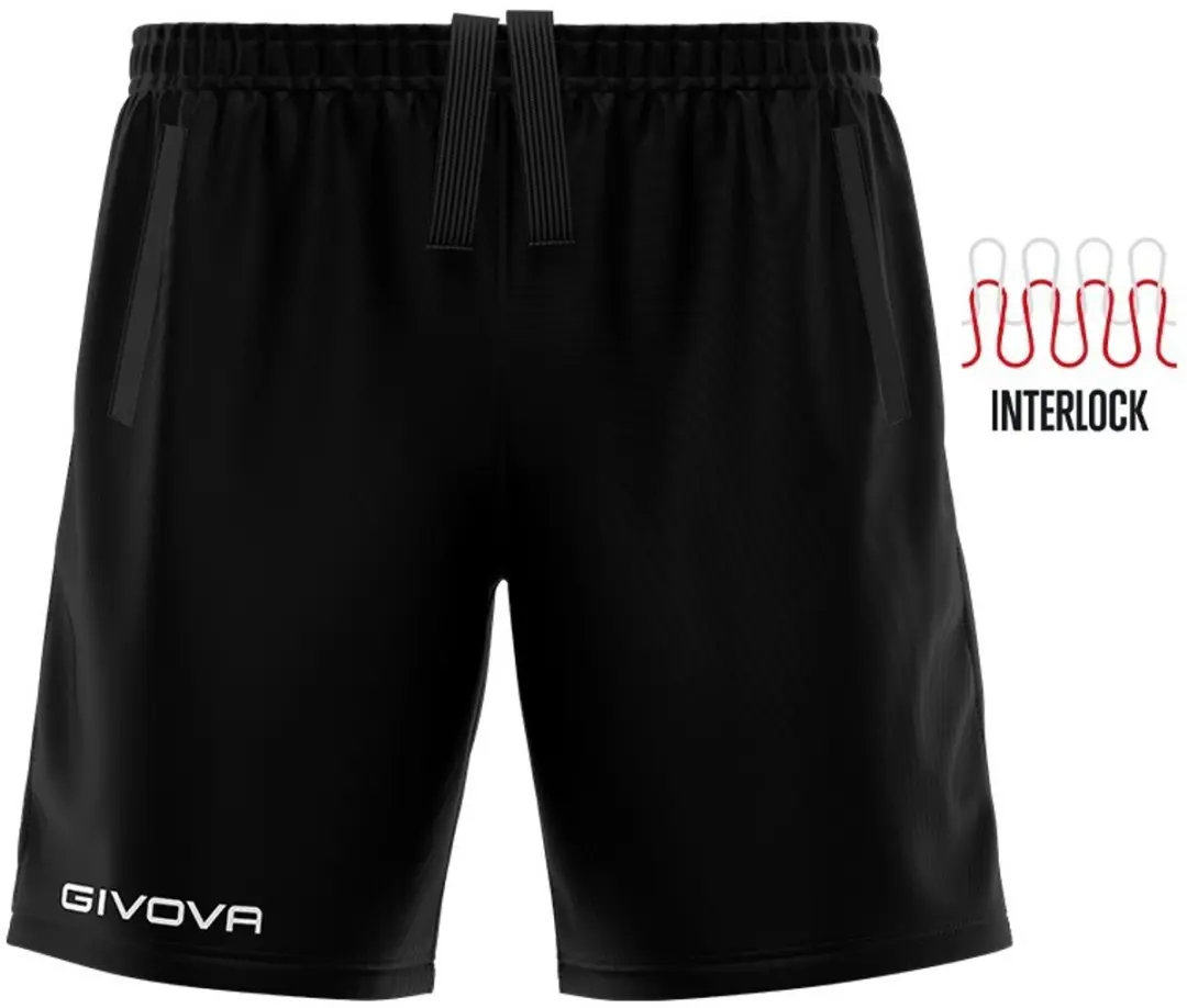 Sportshort Givova Pocket Zwart