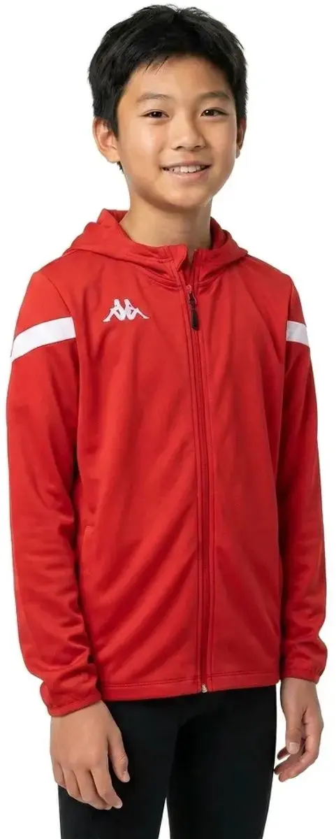 Kappa Dolve Jas 10 Jaar - Rood/Wit