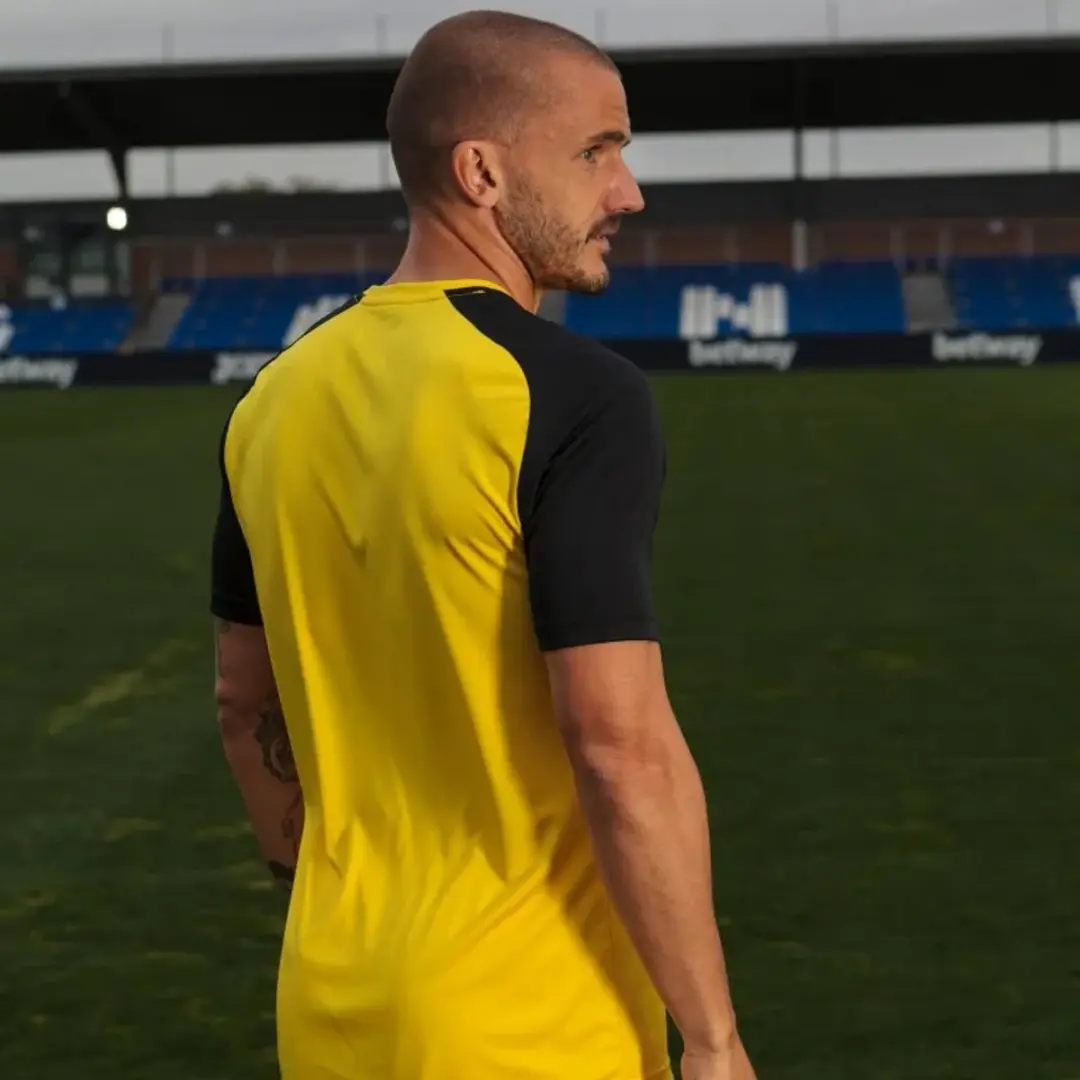 Joma Academy IV Shirt Heren - Geel/Zwart L