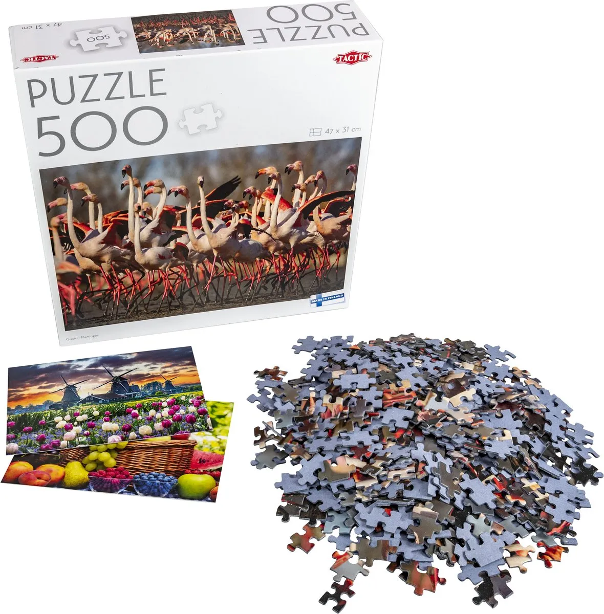 Tactic Puzzle Lovers Greater Flamingos 500 Stuks - Meerkleurig