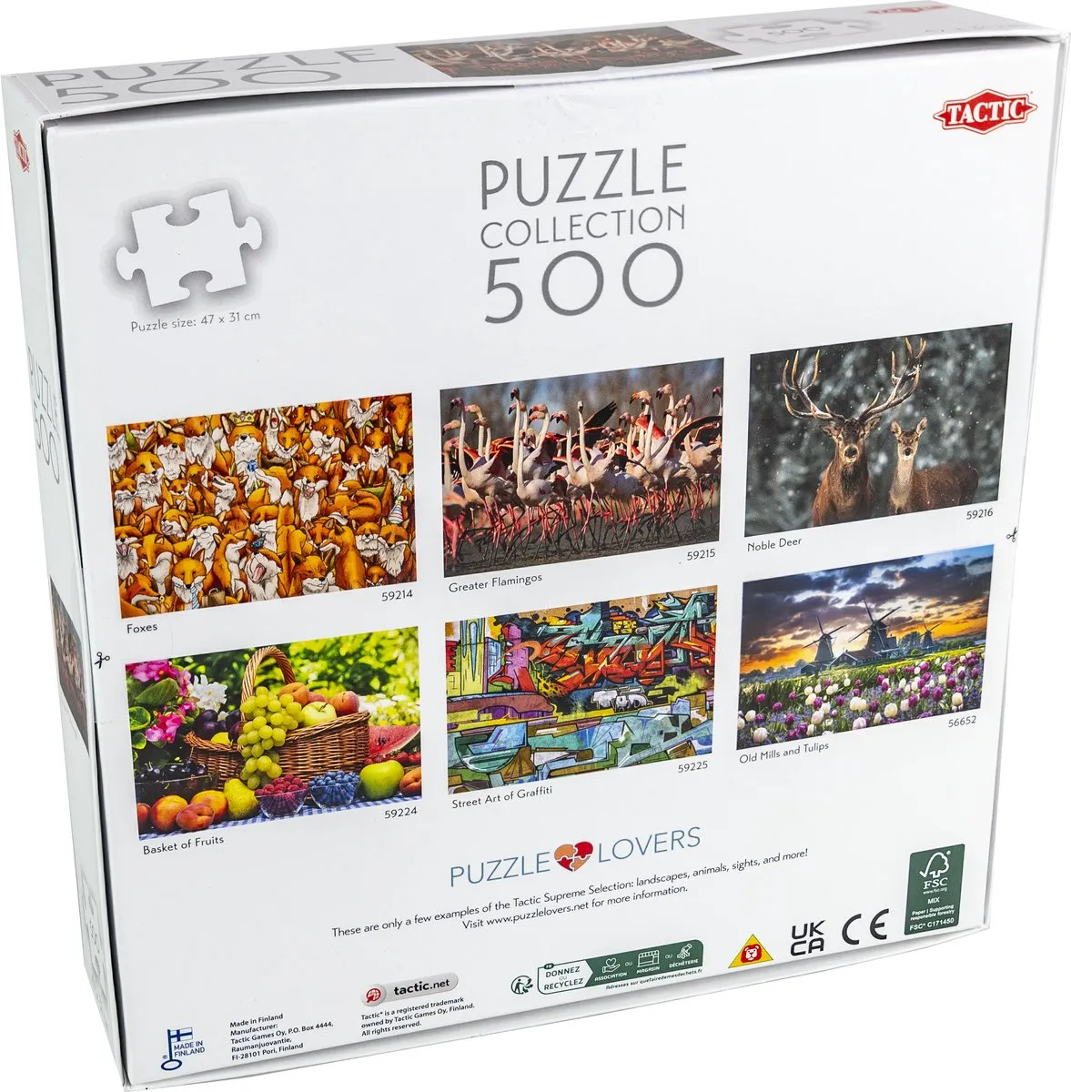 Tactic Puzzle Lovers Greater Flamingos 500 Stuks - Meerkleurig