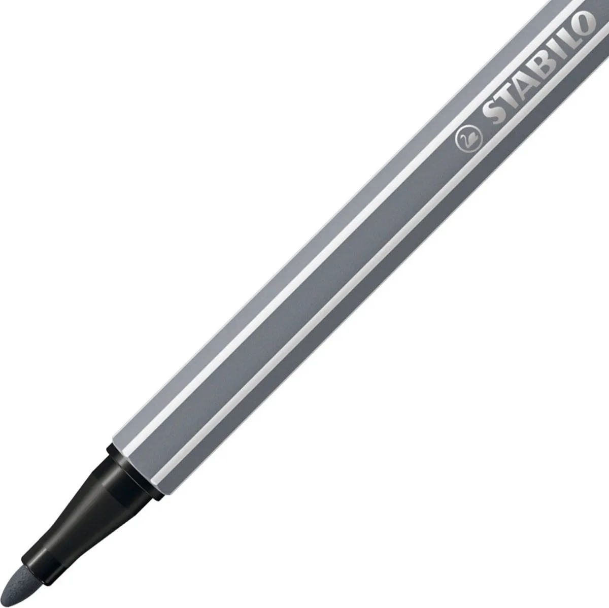 STABILO Pen 68 Viltstift - Donker Grijs - 10 Stuks