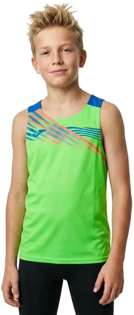 Joma Elite X Mouwloos T-shirt 12-14j - Fluor Green