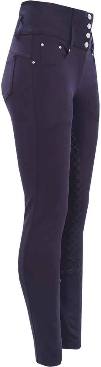 Epplejeck Paardrijbroek Epplejeck Ejtioga High Waist Full Grip Donkerblauw