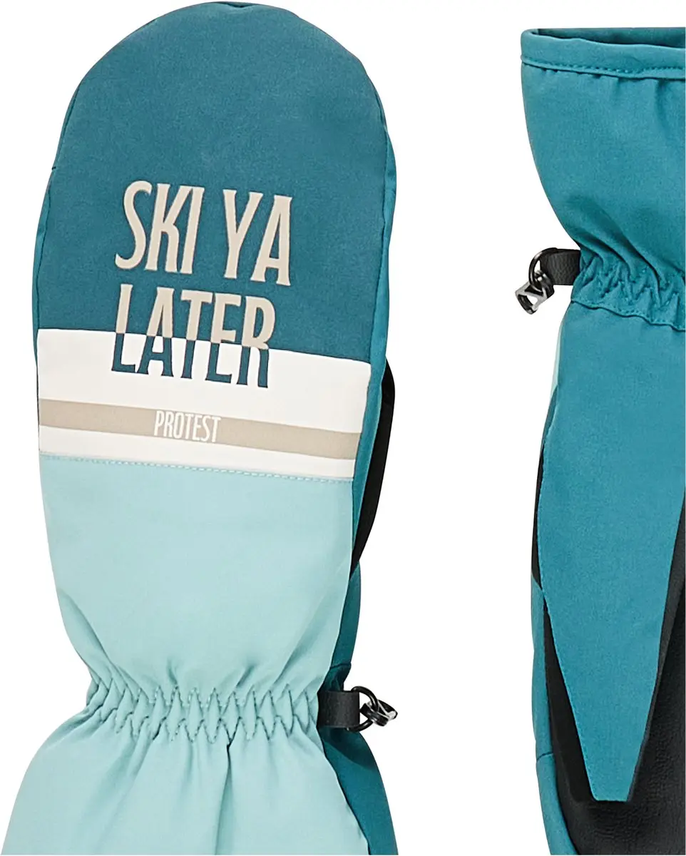 Protest Prtbambu Ski Wanten Dames - Waterafstotend 5K - L - Rainstorm Blue - afbeelding 3 van 6