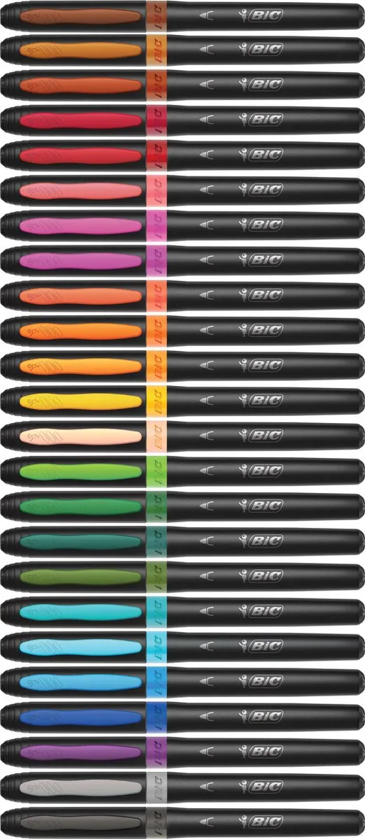 Bic Intensity Premium Viltstiften 24 Stuks - Multi