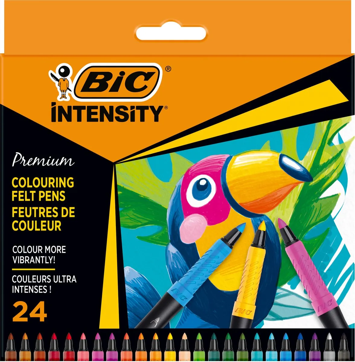 Bic Intensity Premium Viltstiften 24 Stuks - Multi