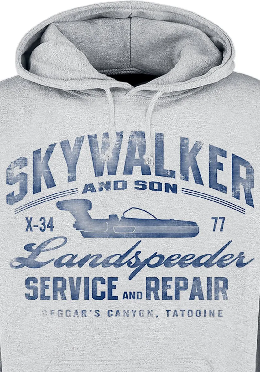 Star Wars Landspeeder Repair Vintage Heren Trui - Grijs XXL