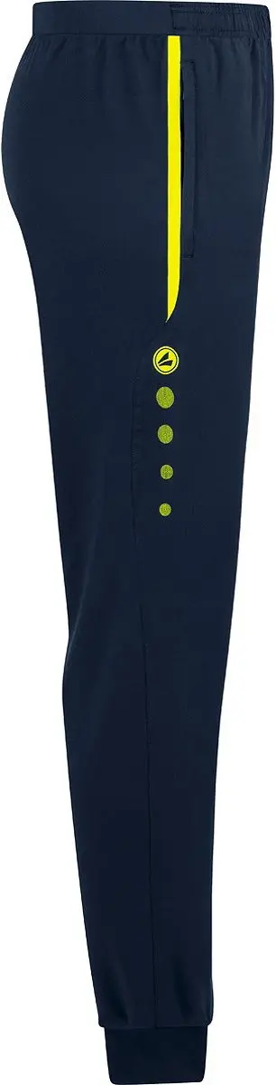 JAKO Allround Vrijetijdsbroek Heren - Fluogeel/Marine M