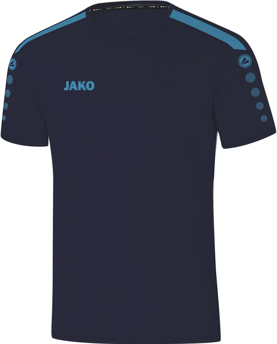 JAKO Power Shirt Korte Mouw Dames 34 - Hemelsblauw/Marine