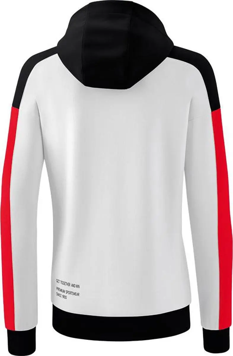 Erima Change Dames Sweatshirt met Capuchon - Rood/Zwart/Wit