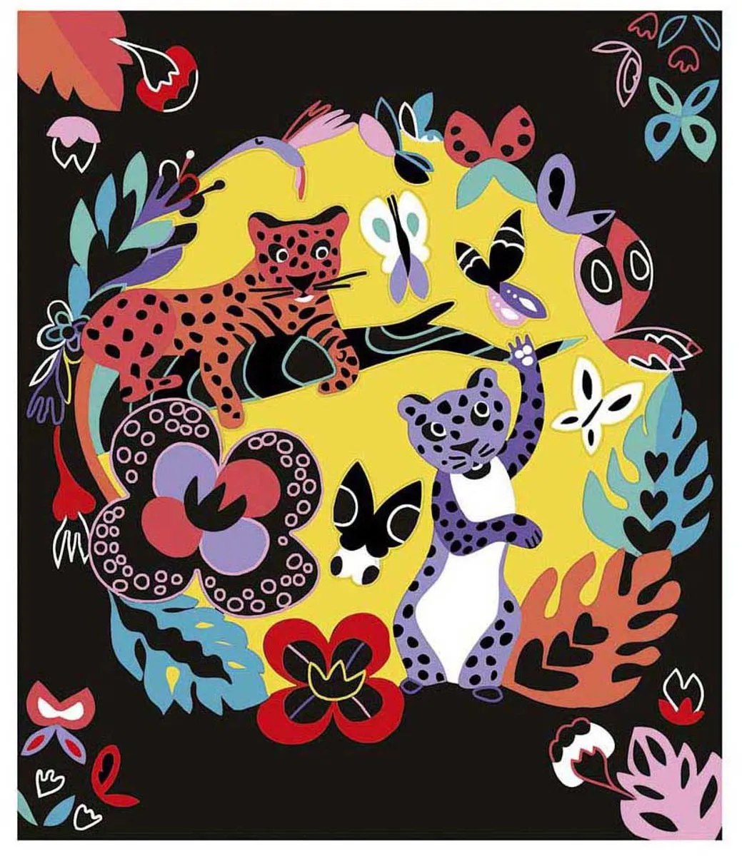 Janod Scratch Art Dieren Van De Wereld Knutselset - 5 Kaarten - afbeelding 6 van 6