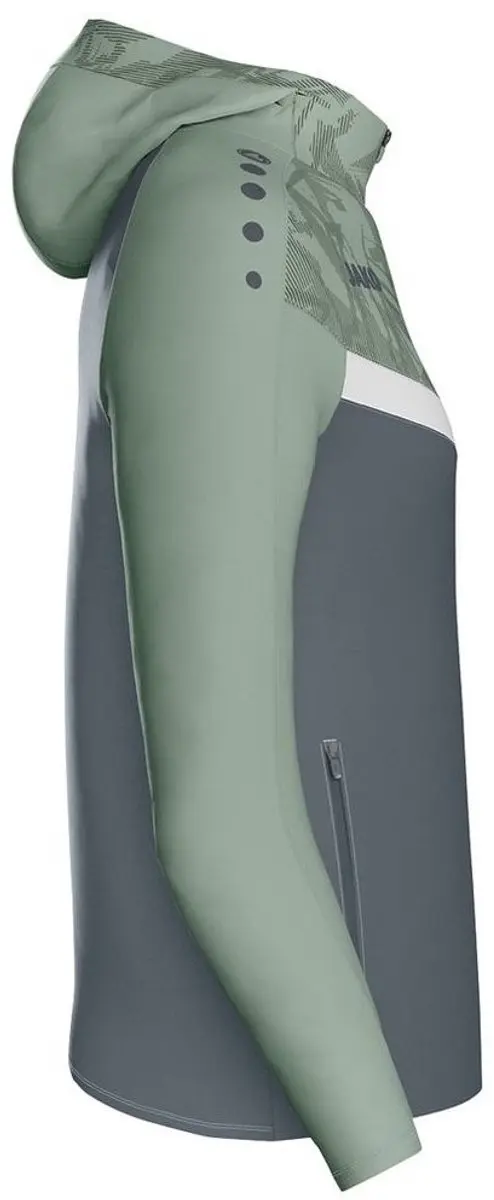 Jako Iconic Jas Dames 42 - Zachtgrijs/Mintgroen/Antra