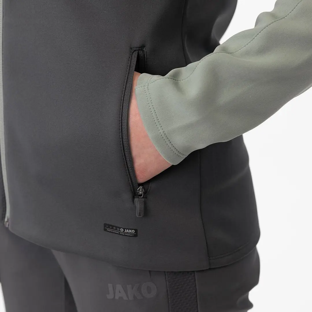 Jako Iconic Jas Dames 42 - Zachtgrijs/Mintgroen/Antra