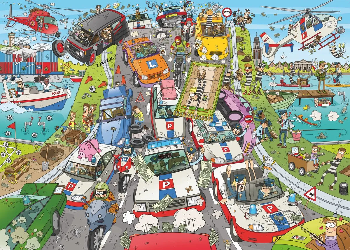 Ravensburger Politie Achtervolging Legpuzzel 1000 Stuks - Multicolor